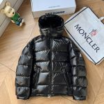 Monk Outerwear Black Goose Down Duck Nylon