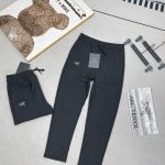 Archaeopteryx Trousers Red Wool Fleece Woven Fabric Water-Repellent Winter