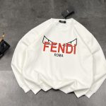 Fendi Jeans Red Cotton Fleece Sophistication Winter