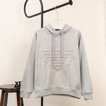Armani Hoodie Red Cotton