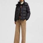 Monk Down Jacket Red Zippered Pocket