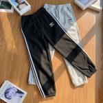 Adidas Sweatpants Black Down Fleece Adjustable Drawstring Autumn Winter