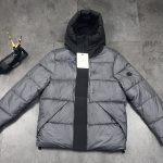 Moncler Jeans Red Cotton Down Nylon Fabric Urban Chic Street Style Autumn Winter