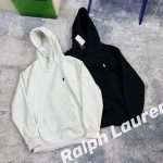 Ralph Lauren Hoodie Red Cotton Fleece Soft And Gentle Winter