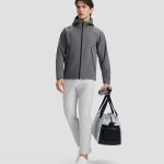 Descente Coat Red Fleece Side Pockets