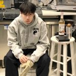 Stussy Hoodie Red Cotton Pure Fleece Ribbed Fabric Winter
