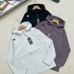 Descente Jacket Purple Fleece Woven Fabric Simple And Versatile Autumn Winter