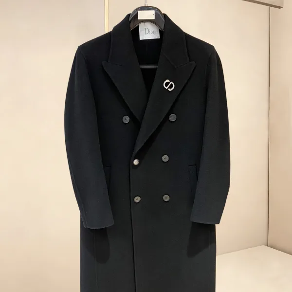 Dior Overcoat Ash Wool Cashmere Autumn Winter And