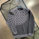 Louis Vuitton Long-Sleeved Sweater Color Wool Jacquard Simple And Elegant Autumn Winter