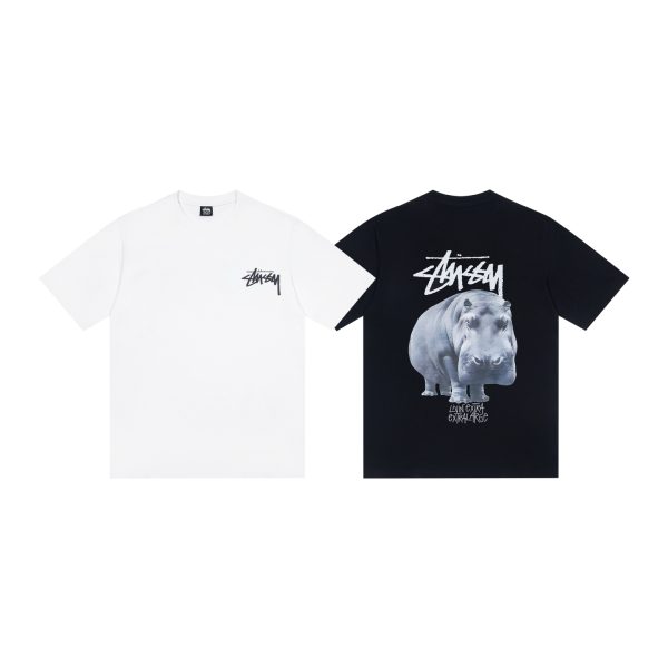 Stussy Short-Sleeved Shirts Black Cotton