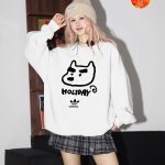 Adidas Sweatshirt White Cotton Fleece