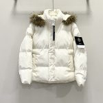 Stone Island Jeans Red Cotton Thick Pu Leather Street Style Winter