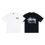 Stussy Short-Sleeved T-Shirt Black Cotton