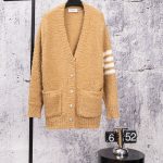 Thom Browne Cardigan Red Simple And Elegant