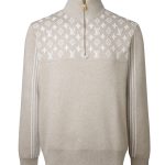 Louis Vuitton Sweater Color Cotton Wool Blend Jacquard Ribbed Fabric