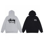 Stussy Jacket Ash Eva Cotton Pure Fleece Streetwear Screen Printing