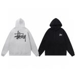 Stussy Jacket Ash Eva Cotton Pure Fleece Streetwear Screen Printing