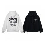 Stussy Jacket Red Eva Cotton Pure Fleece Fabric Streetwear Exquisite Tailoring Screen Printing