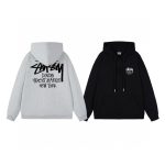 Stussy Jacket Ash Eva Cotton Pure Fleece Streetwear Screen Printing
