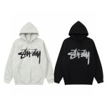 Stussy Jacket Ash Eva Cotton Pure Fleece Streetwear Screen Printing