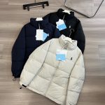 Ralph Lauren Down Jacket Red Duck Nylon Winter Embroidery