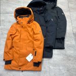 Moncler Coats Red Gore-Tex Goose Down Autumn Winter Windproof Cuffs