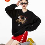 Adidas Sweatshirt Red Cotton Fleece