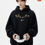 Nike Hoodie Red Cotton Rayon Fleece Lace Sturdy And Durable