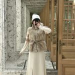 Moncler Knitwear Ash Goose Down Faux Mink Fur High-End Quality Sophistication Winter Side Pockets