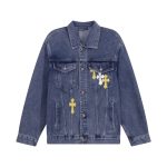 Chrome Hearts Shirts Red Denim