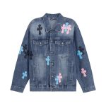 Chrome Hearts Shirts Red Denim Patch