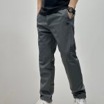 Descente Long Pants Red Fleece Quick-Drying Street Style High-End Autumn Patch