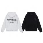 Fear Of God T-Shirts Ash Cotton Pure Fleece Ribbed Fabric Flannel Streetwear