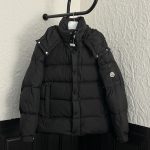 Moncler Down Jacket Red Duck Nylon Fabric