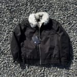 Prada Outerwear Red Cotton Polyester Fiber Mink Fur Twill Winter Three-Proof Fabric