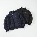 Ralph Lauren Outerwear Red Duck Down Nylon Fleece Winter Embroidery