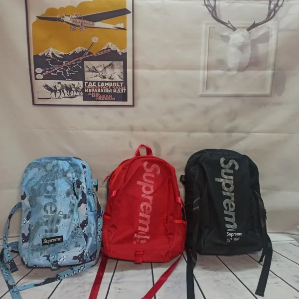 Supreme Backpack Red Nylon Mesh