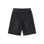 Chrome Hearts Jeans Red Genuine Leather Distressed Even Stitching