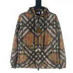 Burberry Coat Red Cotton Rubber Twill