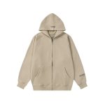 Fear Of God Jacket Black Fleece Ribbed Fabric