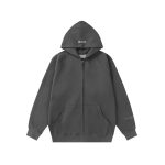 Fear Of God Jacket Black Fleece Ribbed Fabric