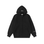 Fear Of God Jacket Black Fleece Ribbed Fabric
