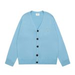 Ami Shirts Red Cotton Wool Down Jacquard Street Style Embroidery