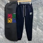 Loewe Sweatpants Black Side Pockets