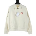 Dior Outerwear Red Cotton Rayon Jacquard Embroidery