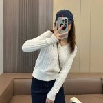 Ralph Lauren Sweater Red Cotton Cable Knit Easy To Match Slim Fit