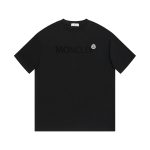 Moncler Short-Sleeved Shirts Ash Cotton Simple And Elegant Patch