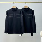 Descente Long-Sleeved Shirts Black Cotton Polyester Spandex Polyester-Spandex Blend Spring Autumn Winter