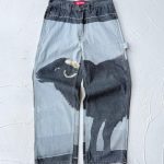 Ami Trousers Green Denim