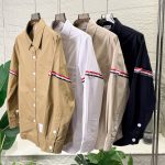 Thom Browne Shirt Brown Oxford Cloth